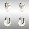 Service Caster 4 Inch 316SS Nylon Wheel Swivel Top Plate Caster Lock Brake 2 Rigid SCC, 2PK SCC-SS316TTL20S414-NYS-2-R-2 - alternate 1